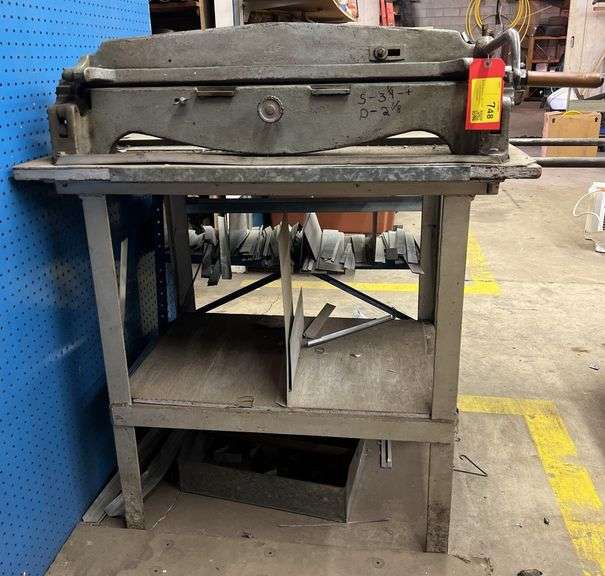 Sheet Metal Brake With Table. - Kraft Auction Service, LLC
