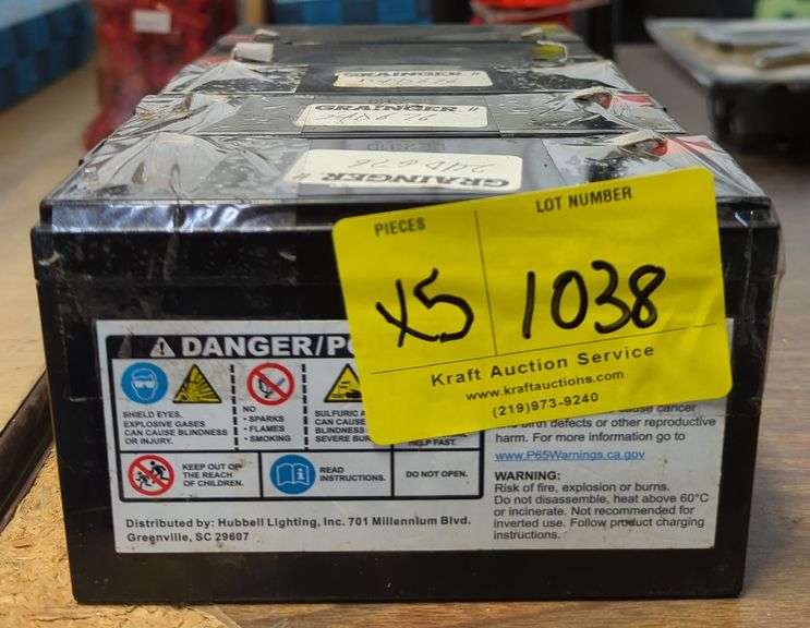 Dual Lite 6V 12 AH Sealed Lead Acid Battery. Bidding 1xtq - Kraft ...