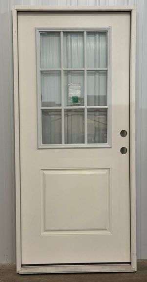 REEB 36in LH 9-Light Pre-Hung Exterior Door