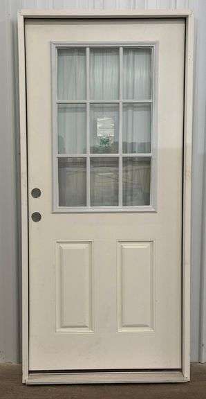 REEB 36in RH 9-Light Pre-Hung Exterior Door