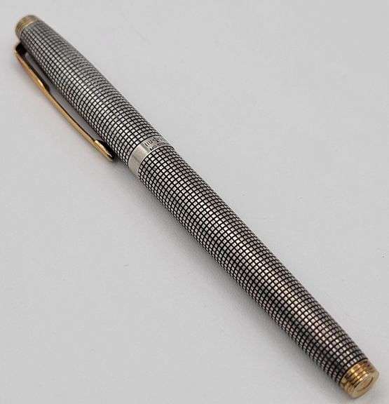Vintage Parker 75 Cisele Sterling Silver With Gold Plated Accents ...
