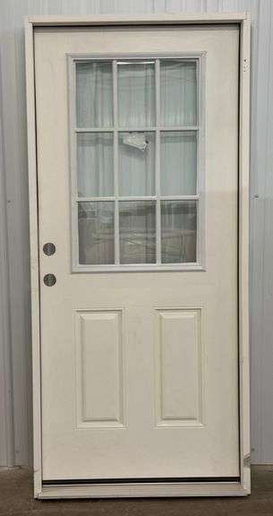 REEB 36in RH 9-Light Pre-Hung Exterior Door
