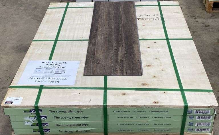 Shaw Citadel DUBLIN PINE Luxury Vinyl Tile - Kraft Auction Service, LLC
