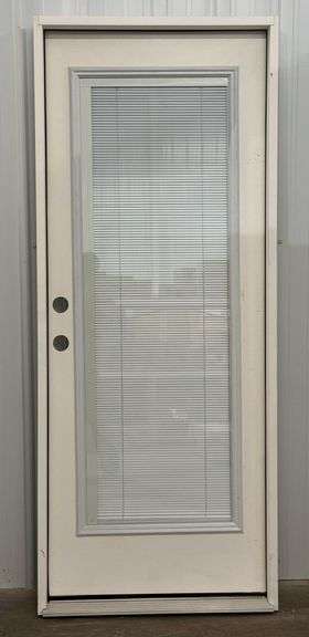 REEB 32in RH Full View Mini-Blind Pre-Hung Exterior Door