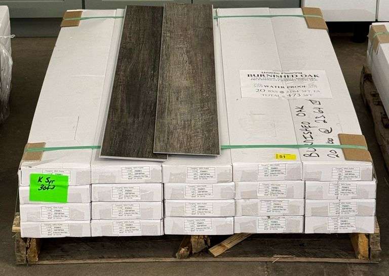 473 Sqft UniClic Burnished Oak Luxury Vinyl Flooring