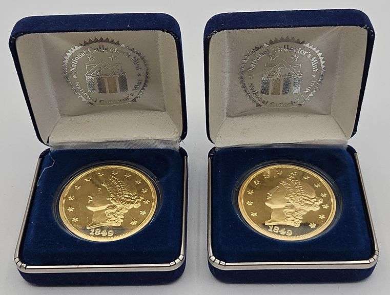 (AX) 1849 Gold Plated Tribute Proof The National Collector's Mint