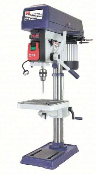 DAYTON Bench Drill Press: Belt, Fixed Speed, 138 RPM – 3,476 RPM, 15 in Swing, 120/240V AC, 1/2 hp
