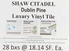 Shaw Citadel DUBLIN PINE Luxury Vinyl Tile - Kraft Auction Service, LLC