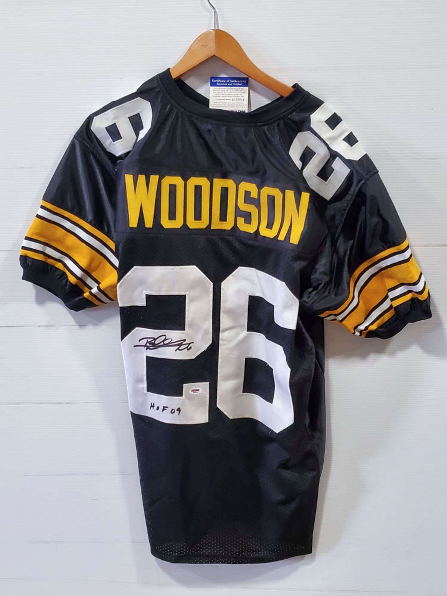 クローズ PSA Authentic Rod Woodson Autograph Jersey HOF 09 - Kraft