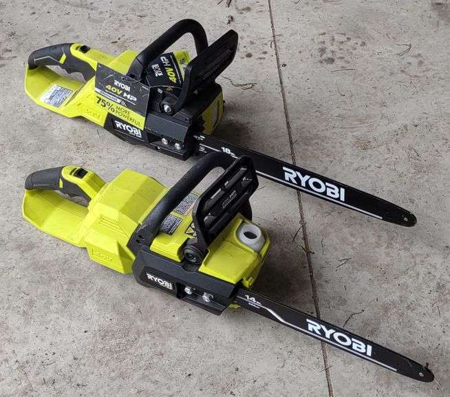 (CC) Ryobi One HP 40V Battery Chainsaws Incl. 14" & 18"