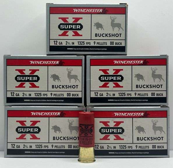 (DV) Winchester Super-X 12 Gauge Buckshot Shotshells