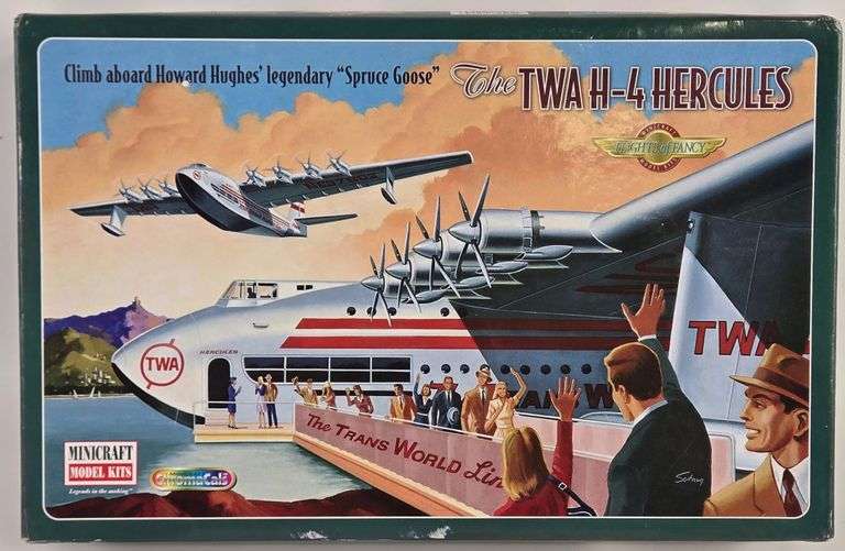 1/200 Scale Minicraft TWA H-4 Hercules Airplane Model Kit