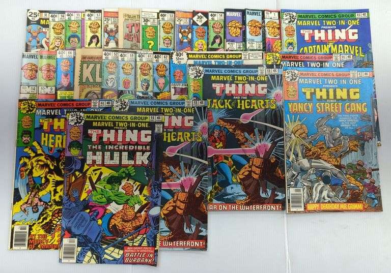 (D) Marvel The Thing Comic Books