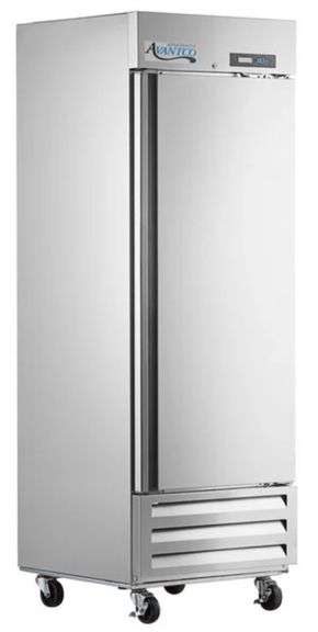 (E) Avantco Stainless Steel Solid Door Reach-In Commercial Freezer