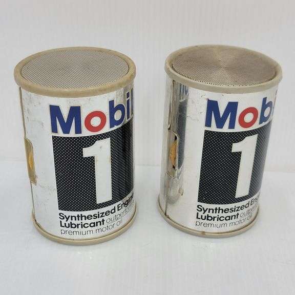 Mobil Motor Oil Can Banks & Radios