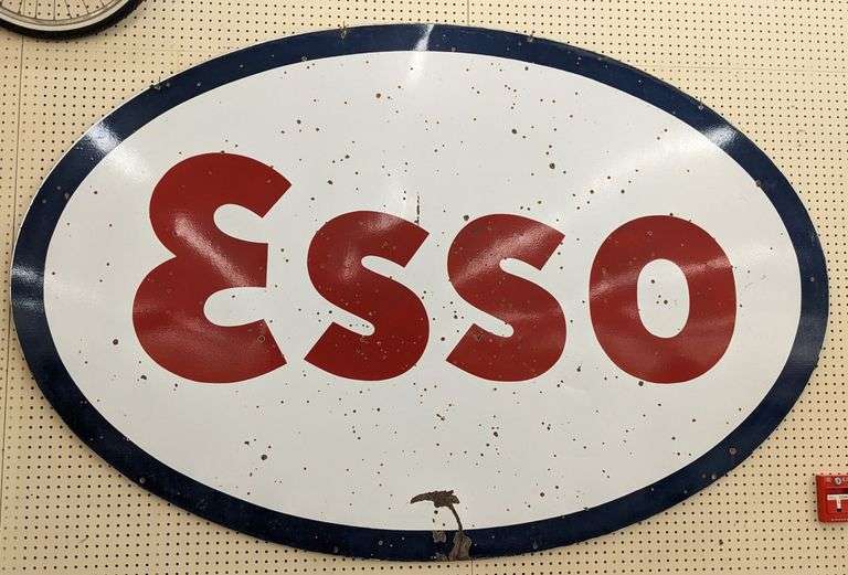 7ft Vintage DSP Esso Service Station Sign