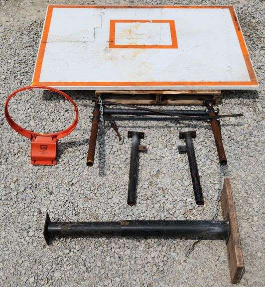 (AK) Steel Full Size Professional Wall Mount Basket Ball Hoop And Back Board