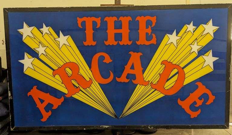9ft Vintage  The Arcade DS Lighted Sign