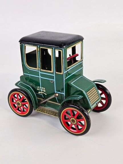 Vintage Modern Toys Tin Lever Action Old Time Car