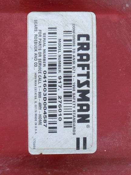 (AO) Craftsman GT 5000 48” Riding Garden Tractor