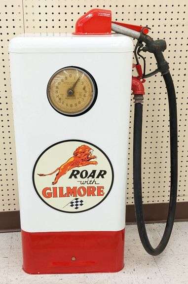 Restored Custom Gilmore Service Station Gas Pump