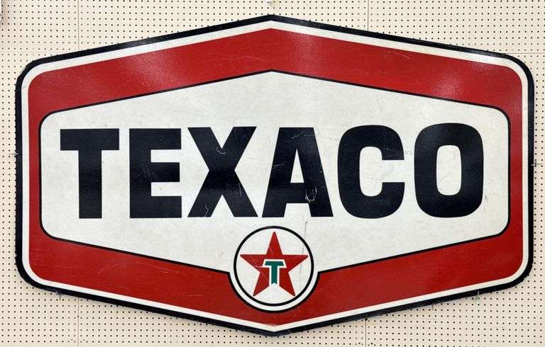 7ft Vintage DS Texaco Tomahawk Fiberglass Sign - Kraft Auction