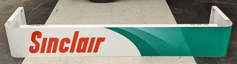 5ft Sinclair Service Station Metal Topper Sign - Kraft Auction Service, LLC