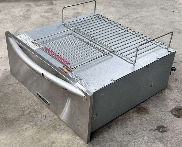 (G) KitchenAid Stainless Steel Built-In Warming Drawer With Rack