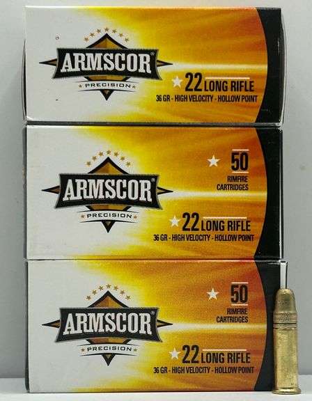 (DV) Armscor .22LR High Velocity Hollow Point Rimfire Cartridges