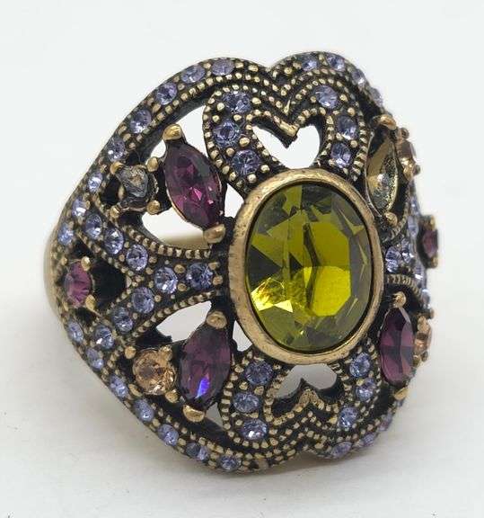 (M) Heidi Daus Costume Statement Ring, Size 11