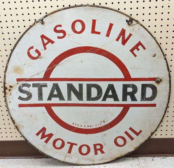 30in Vintage DSP Standard Motor Oil Adv Sign