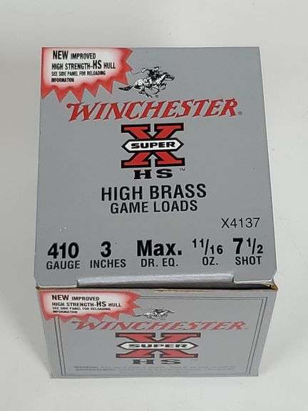 (K) 250 Rounds Winchester Super X 410 Gauge 3" Shotgun Shells