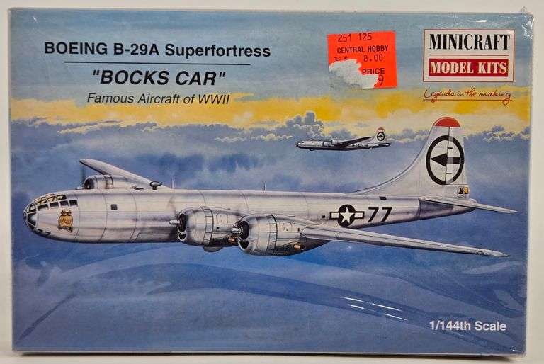 1/144 Scale Minicraft Boeing B-29A Superfortress "Bocks Car" Aircraft Model Kit - Sealed