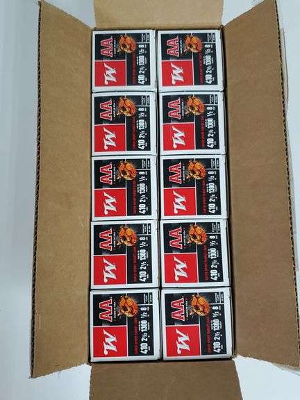 (K) 250 Rounds Winchester AA 410 Bore 2 1/2" Shotgun Shells