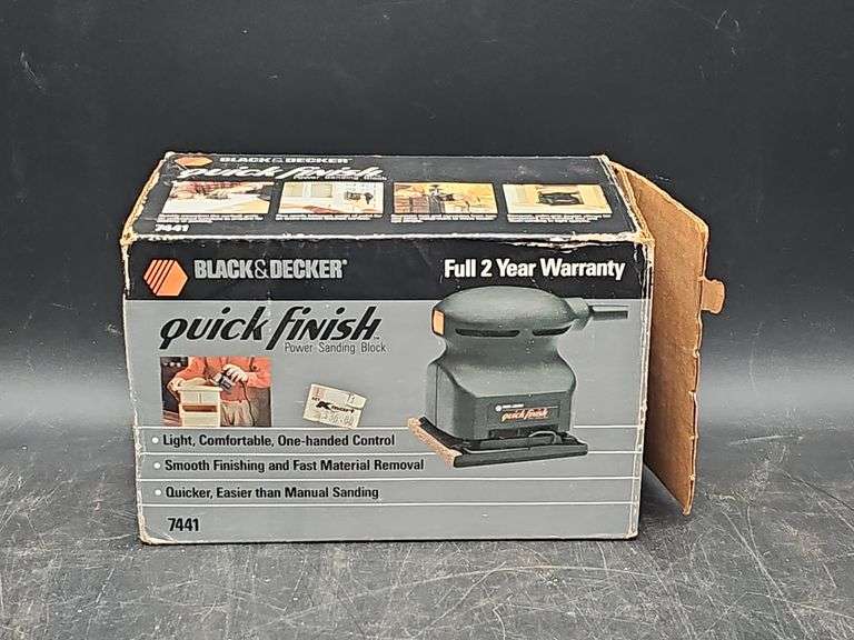 Decker Blocks (G) Black & Decker Power Quick Finish Sanding Block, Black & Decker 3/8 ...