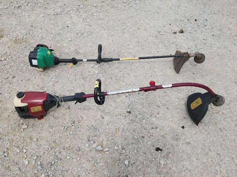 (J) Gas Powered Poulan And Weed Eater  String Trimmers