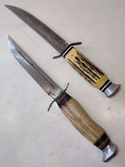 (CC) Vtg. Solingen German Fixed Blade Hunting Knives