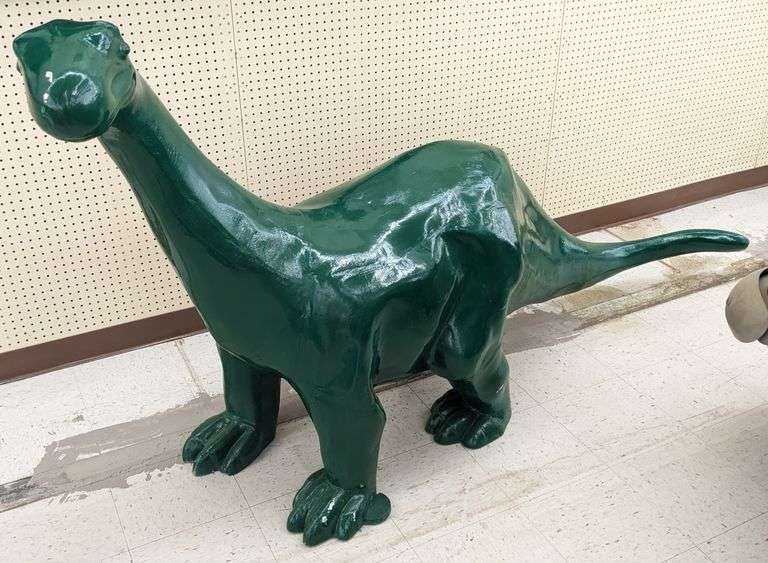 8ft Cast Metal Sinclair Gas Station Dino Statue