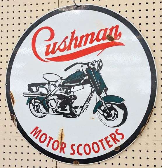 SSP Cushman Motor Scooters Sign