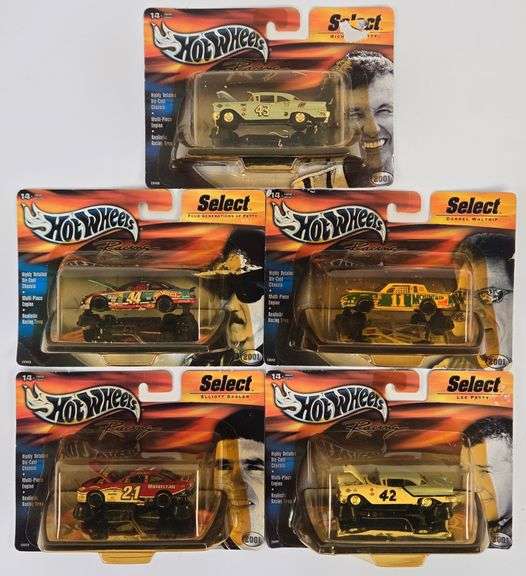 (5) Hot Wheels Racing Nascar Select Series Cars In Blister Packages