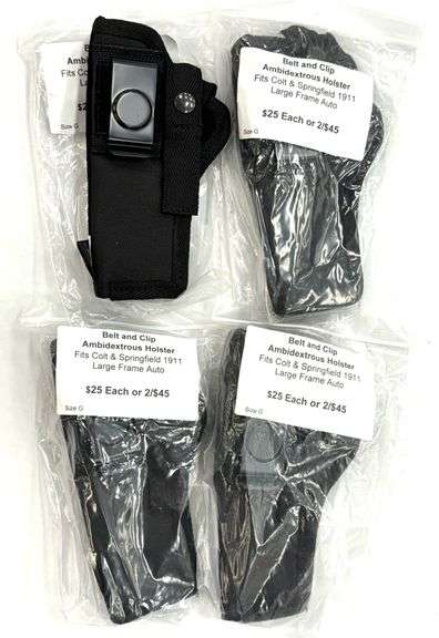 (4) ACE Case Ambidextrous Holsters Fits Colt & Springfield 1911 Large Frame Auto