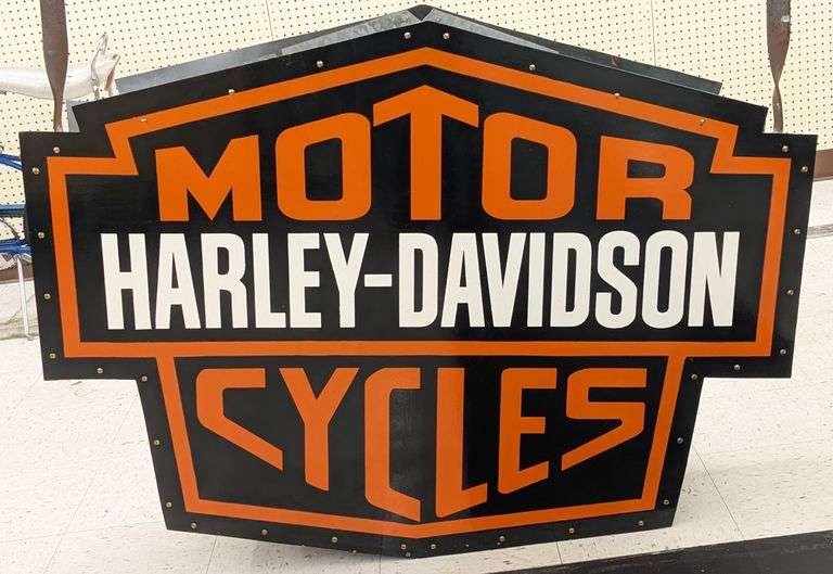 4ft DST Harley-Davidson Motorcycles Dealer Sign