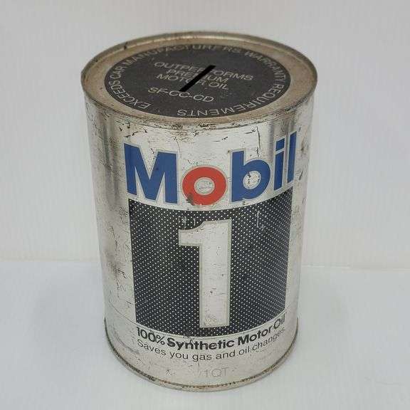 Mobil Motor Oil Can Banks & Radios