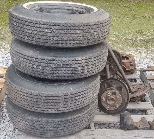 (G) Dean Polaris 78 Tires w/ Rim & Front Axle/Breaking System Components
