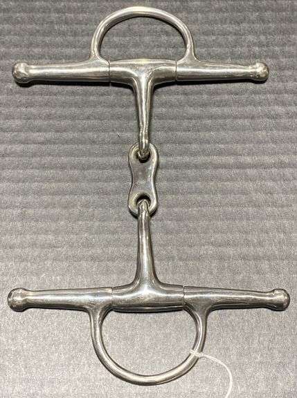 Embout De Mors Snaffle à Rouleaux De Perles - Cuivre Et Chrome - 5 Pouces