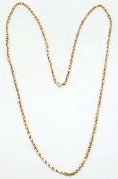 (M) 14K Yellow Gold 30" Necklace