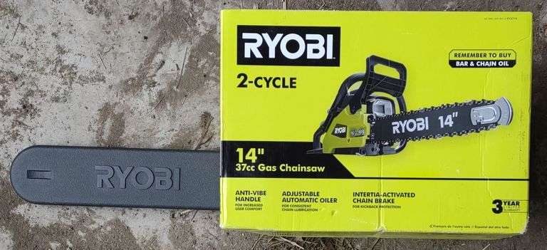 (CC) Ryobi 14" Gas Chainsaw