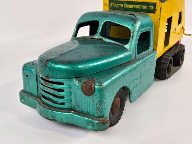 Vintage Structo Construction Co. Mounted Steam Shovel Truck