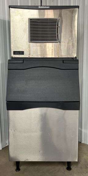 (E) Scotsman Prodigy Plus Ice Machine And Scotsman Ice Bin.