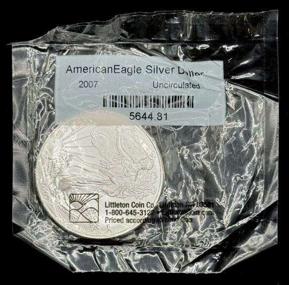 2007 Uncirculated American Eagle Silver Dollar